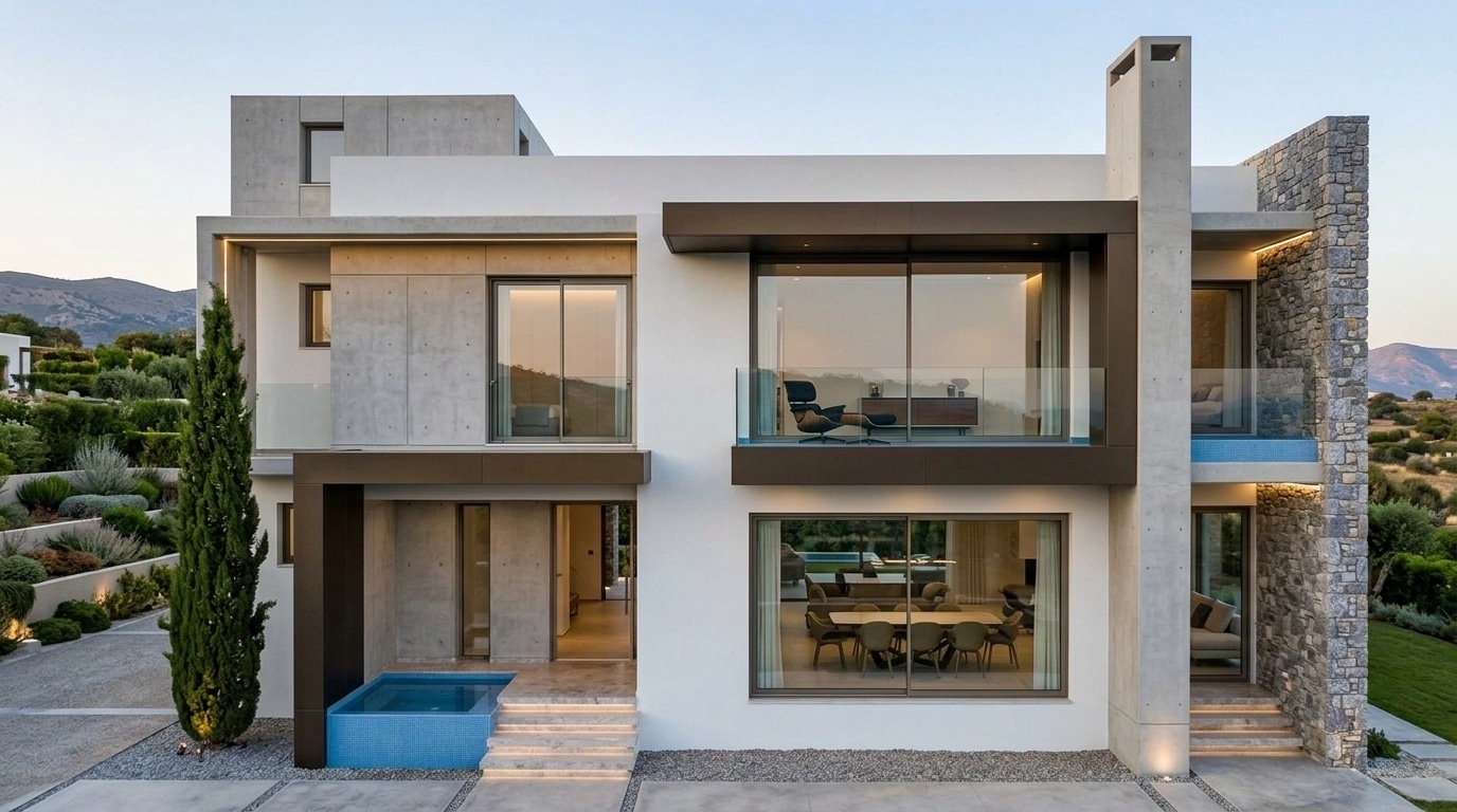 Contemporary Facade Facade design — facade photo by GenRoom AI