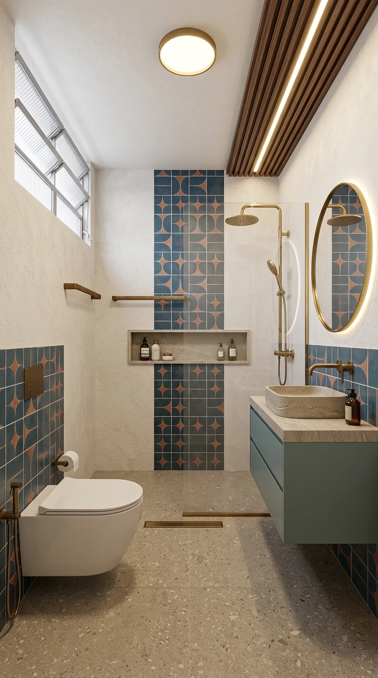 Portuguese Modern الحمام design — interior photo by GenRoom AI