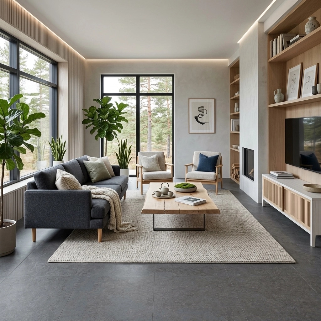 Scandinavian Living Room design — interior photo by GenRoom AI
