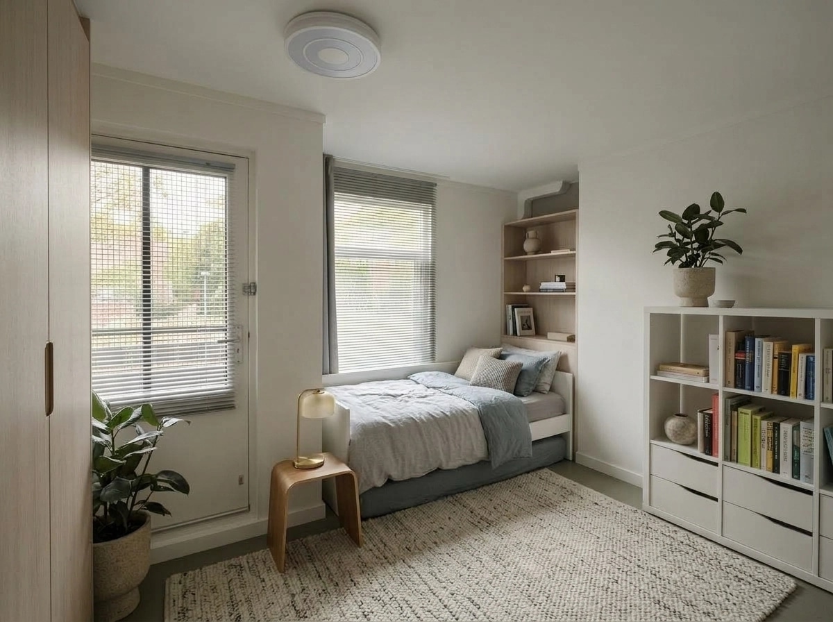 Scandinavian Bedroom design — interior photo by GenRoom AI
