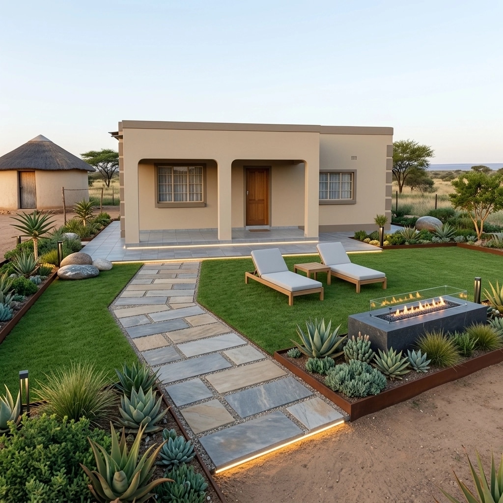 Landscape design in Contemporary Yard style — Yard by GenRoom AI