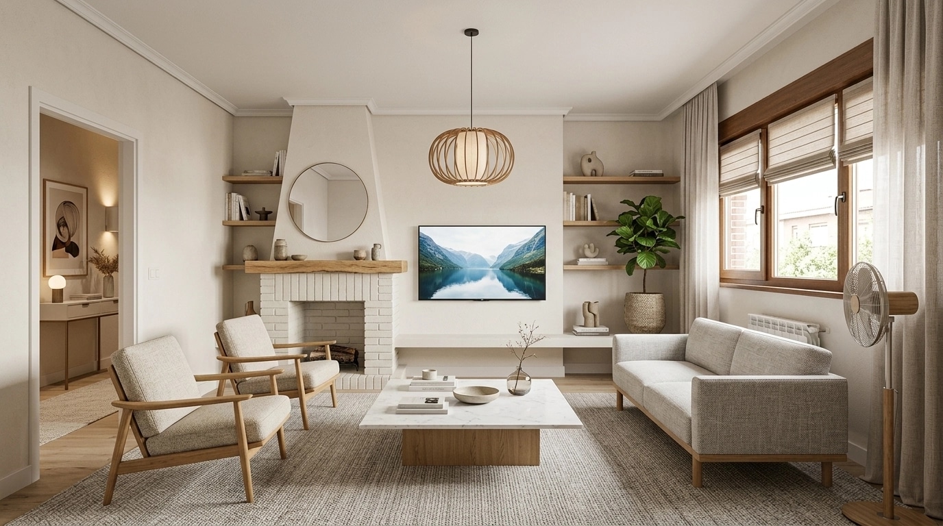 Scandinavian Living Room design — interior photo by GenRoom AI