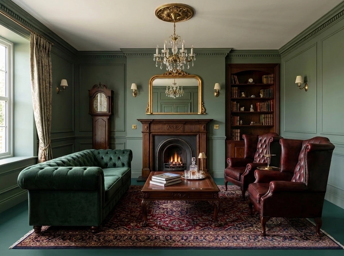 Interior design in British style — Living Room by GenRoom AI