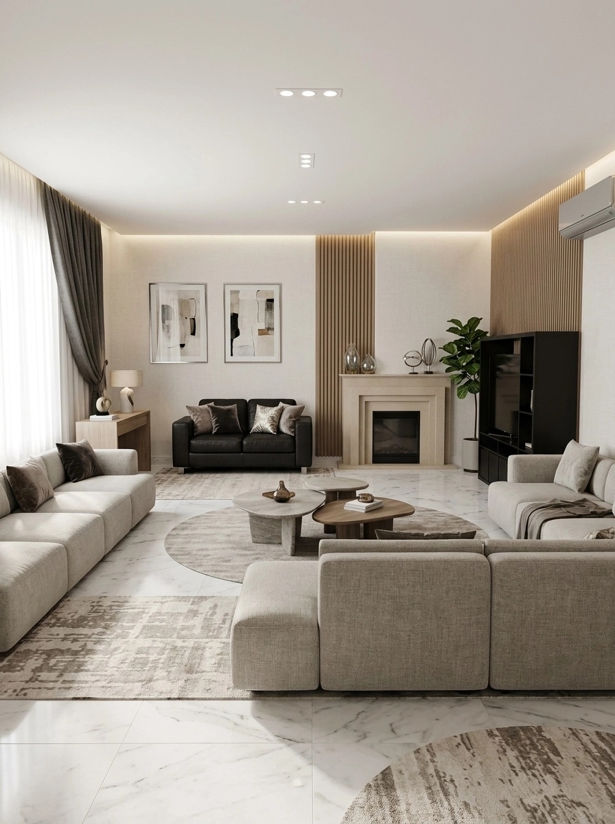 Interior design in Contemporary style — Living Room by GenRoom AI