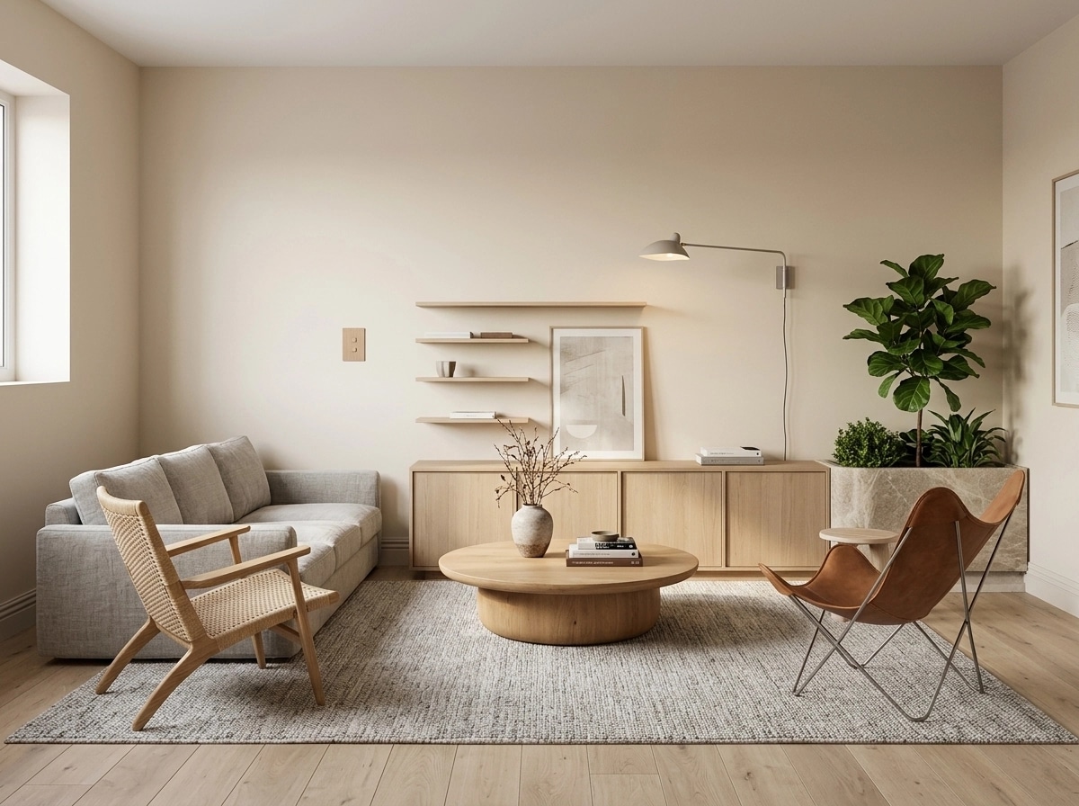 Scandinavian Living Room design — interior photo by GenRoom AI