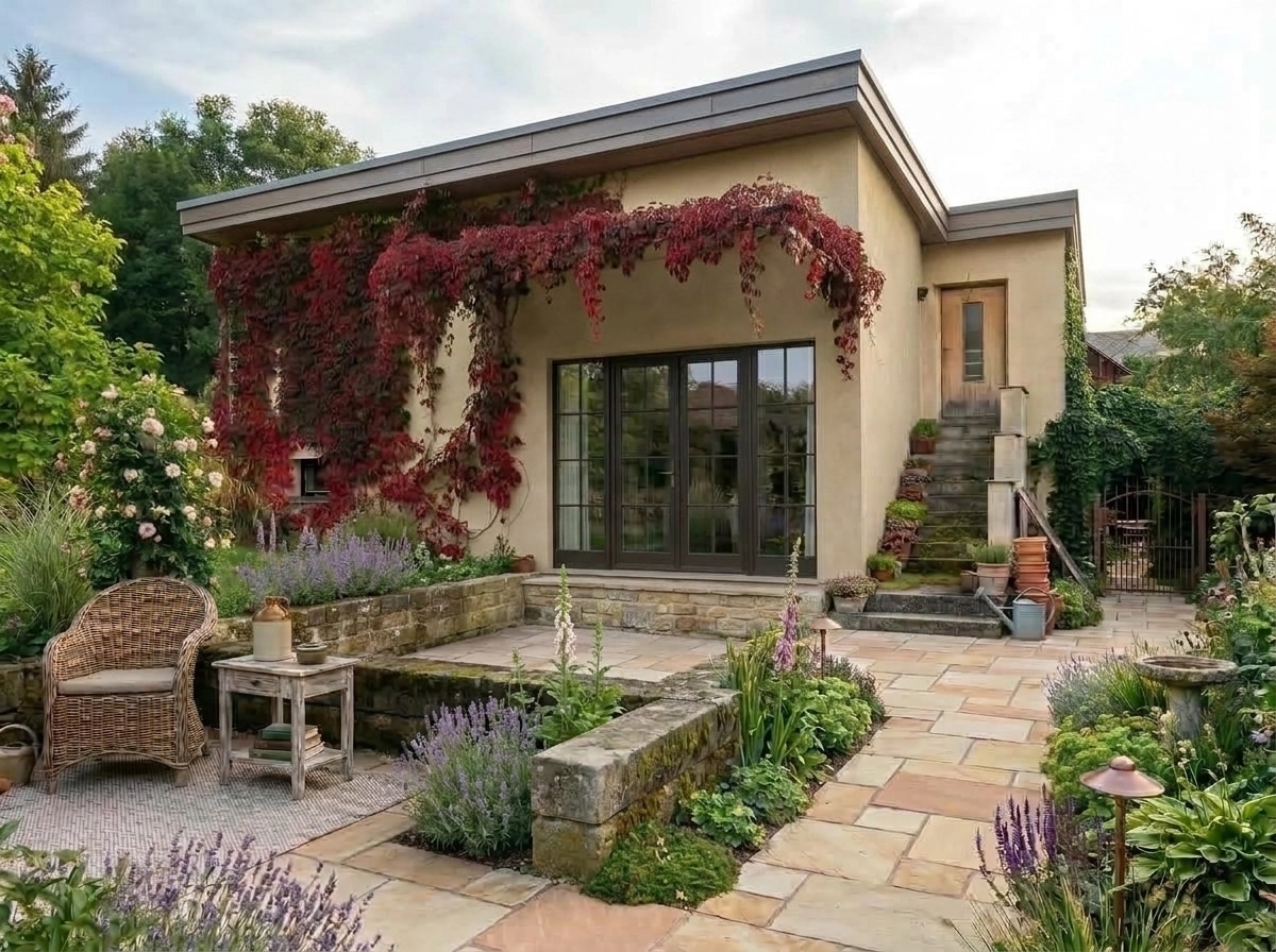 Country Rustic Garden Yard design — yard photo by GenRoom AI
