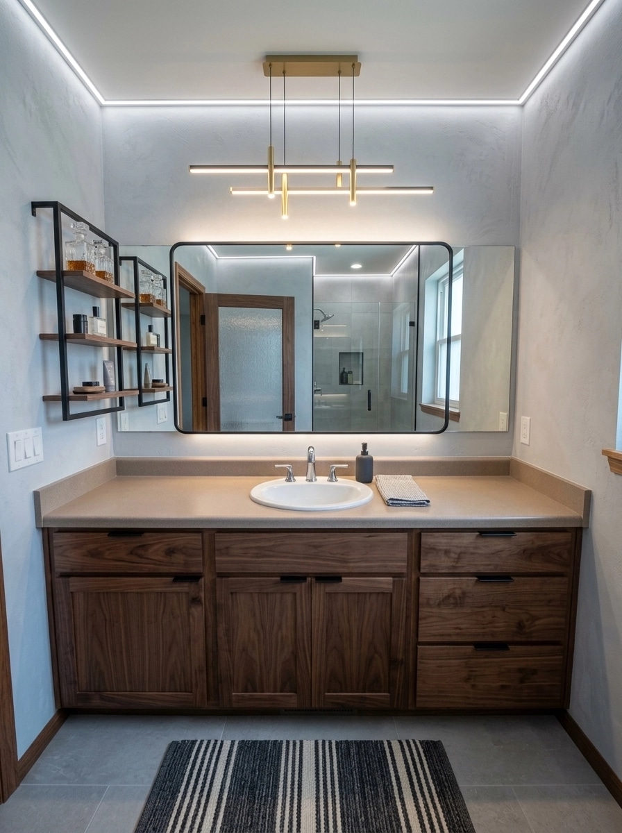 Bathroom interior in Contemporary style — photo by GenRoom AI