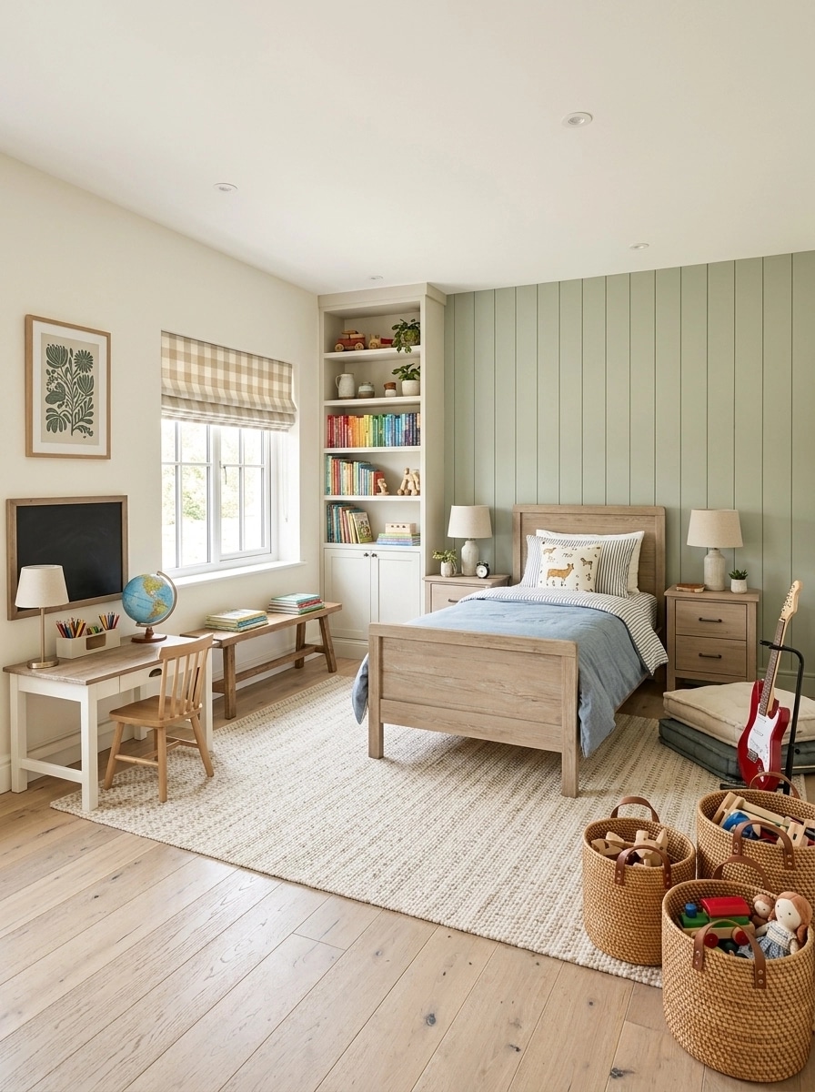Modern Farmhouse Kids Room design — interior photo by GenRoom AI