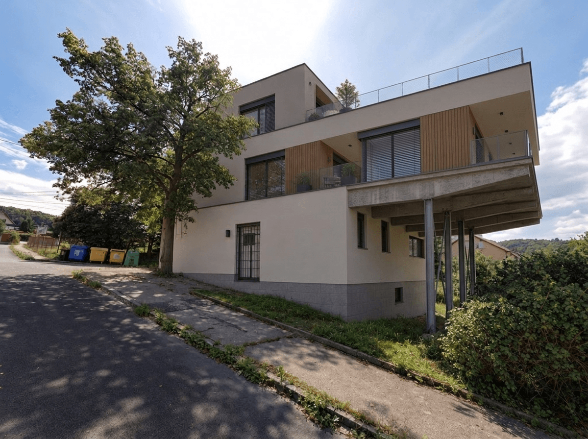 Facade design in Contemporary Facade style — photo by GenRoom AI
