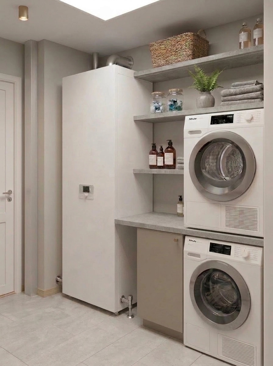 Interior design in Scandinavian style — laundry by GenRoom AI