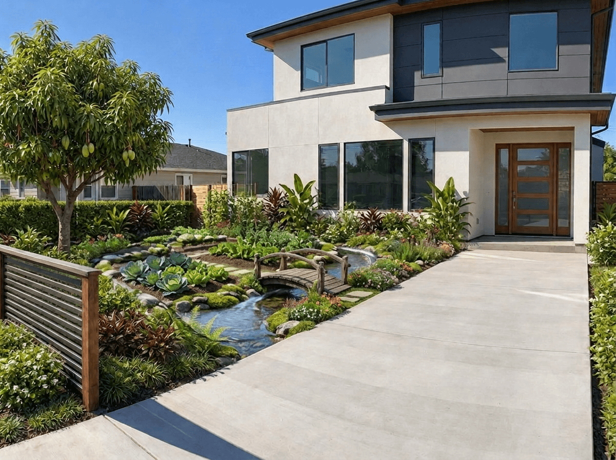 Landscape design in Minimalist Yard style — Yard by GenRoom AI