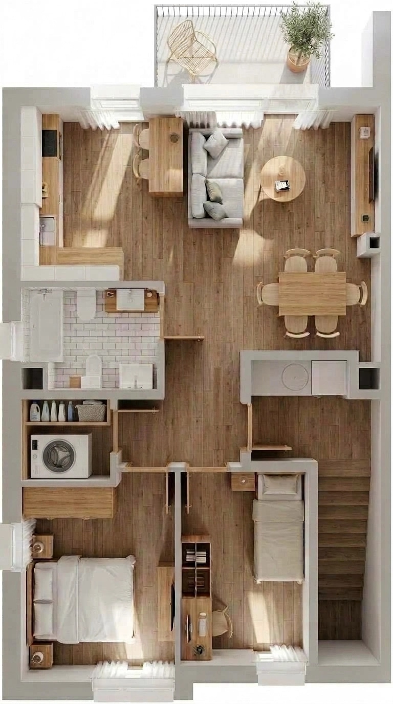 Scandinavian Living Room design — interior photo by GenRoom AI