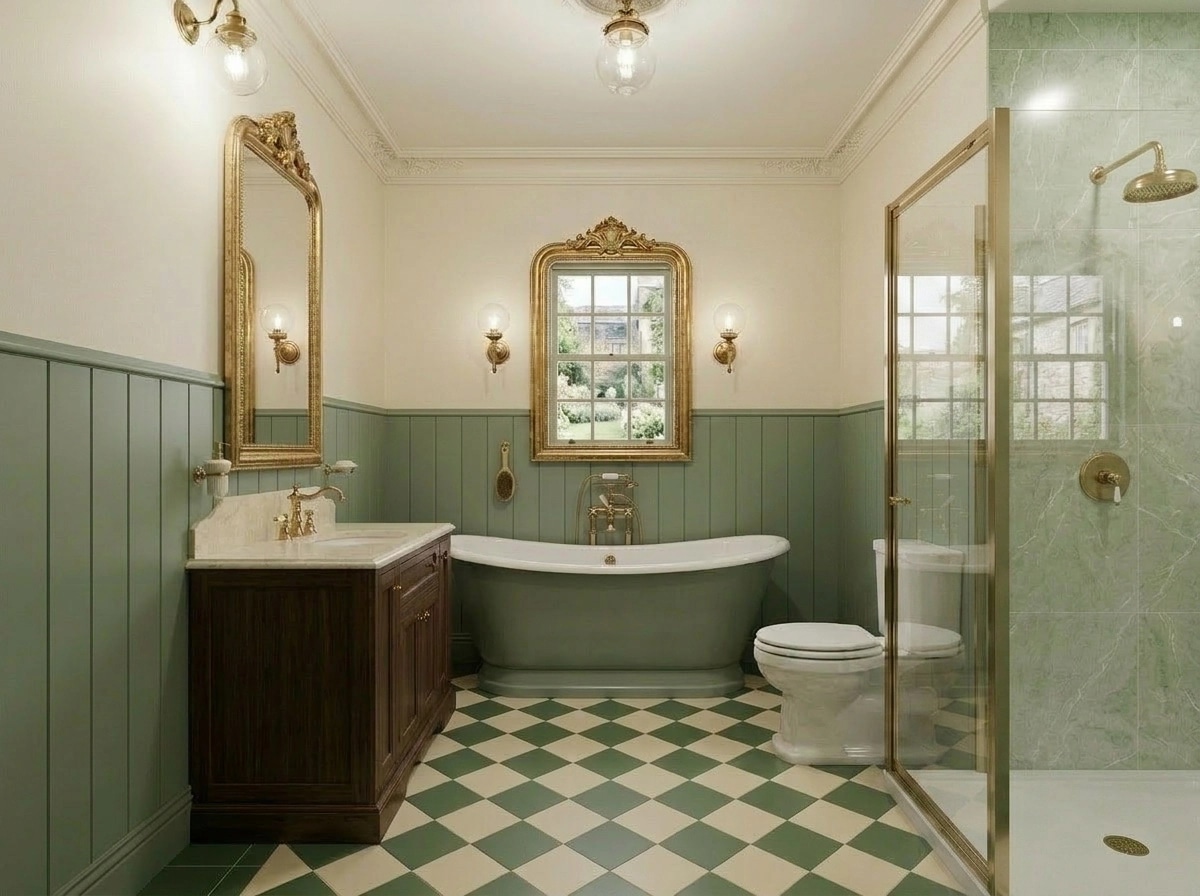 Classic Bathroom design — interior photo by GenRoom AI
