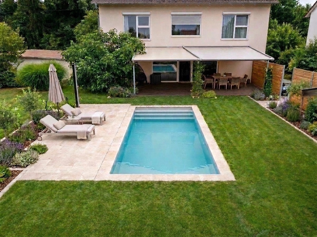 Landscape design in Scandinavian Garden style — Yard by GenRoom AI