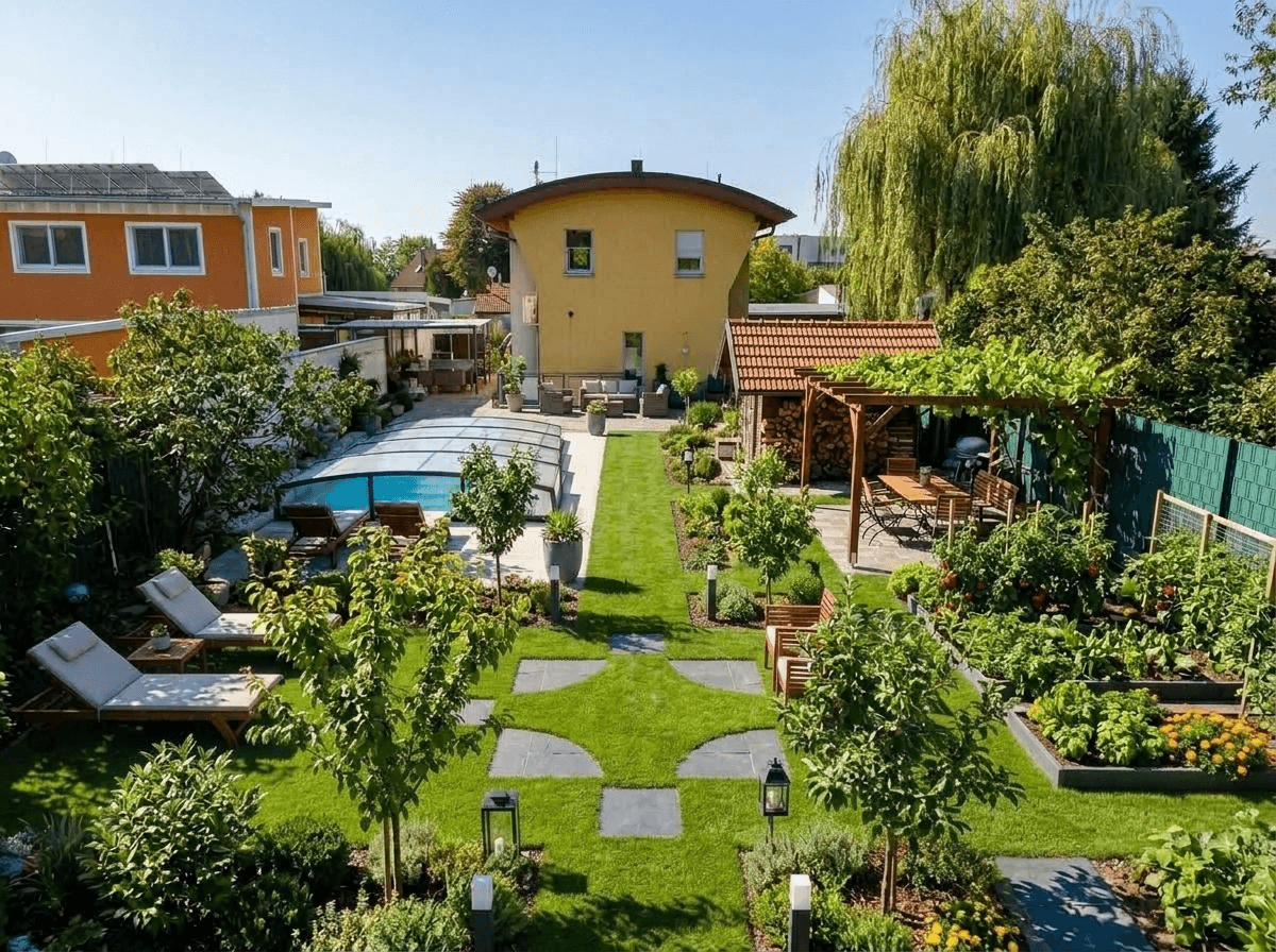 Yard design in no_style style — photo by GenRoom AI