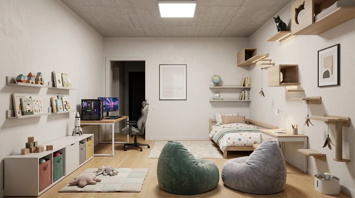 Minimalism Çocuk Odası design — interior photo by GenRoom AI