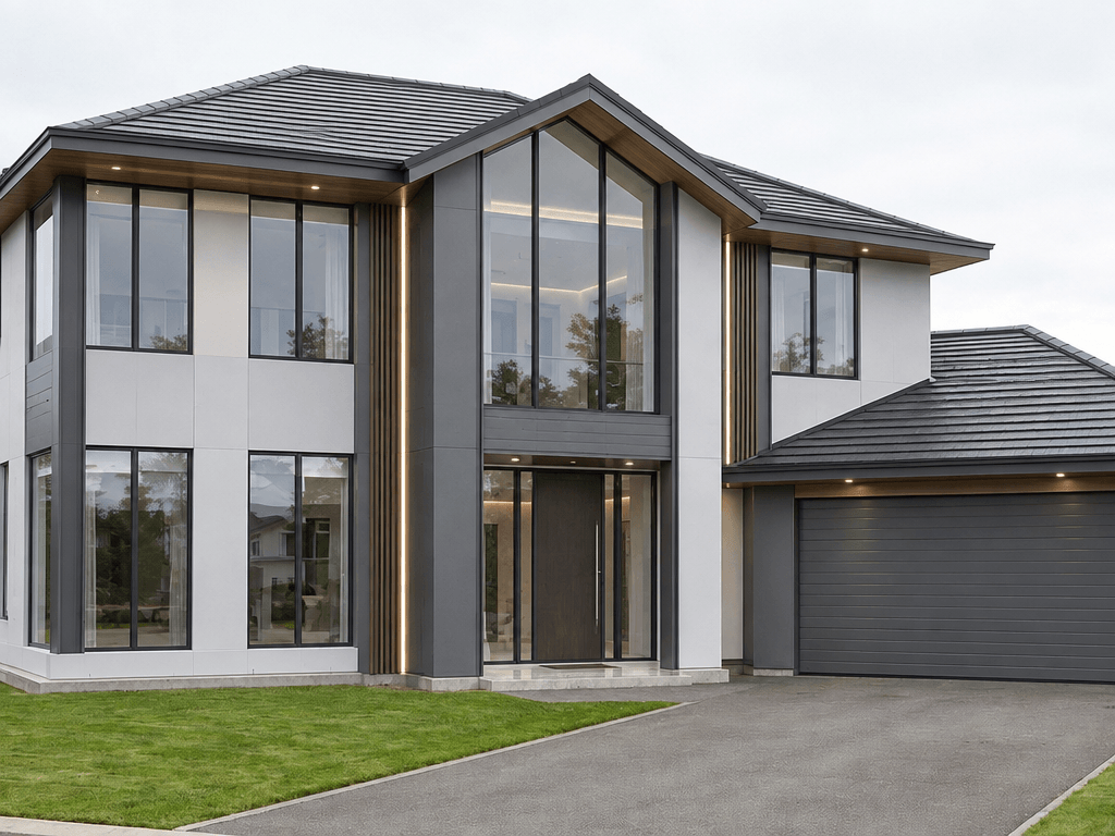 Facade design in Hi-Tech Facade style — Facade by GenRoom AI