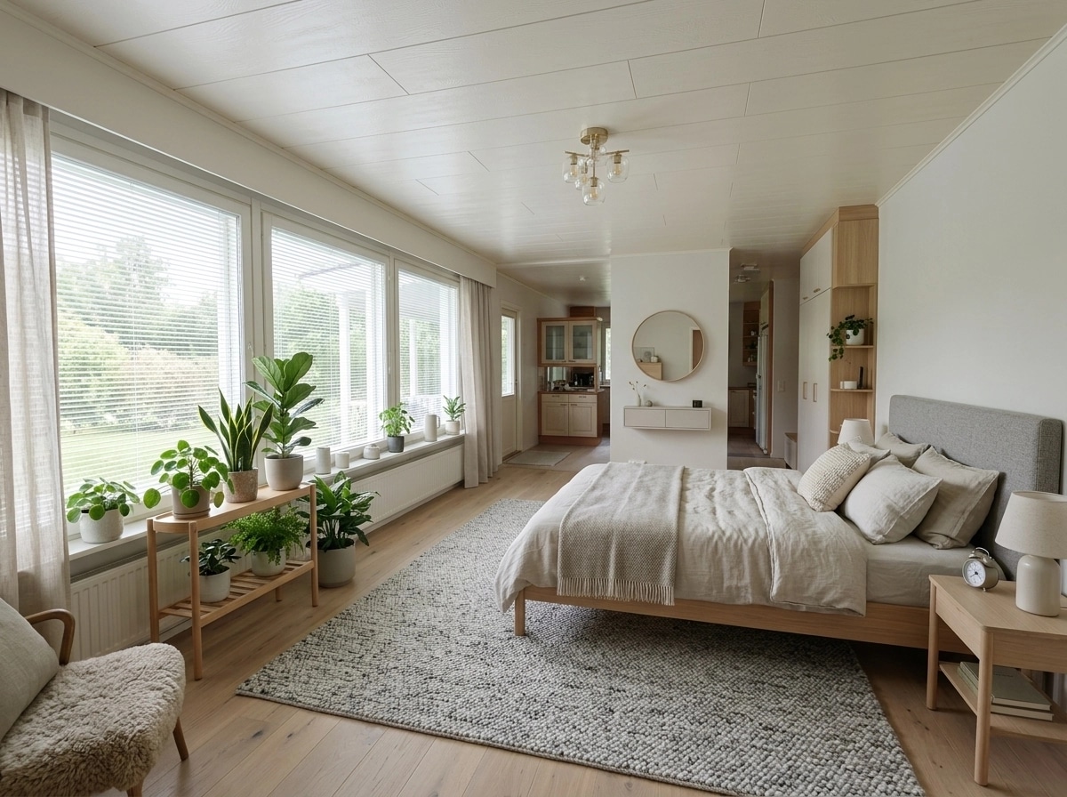 Interior design in Scandinavian style — Bedroom by GenRoom AI
