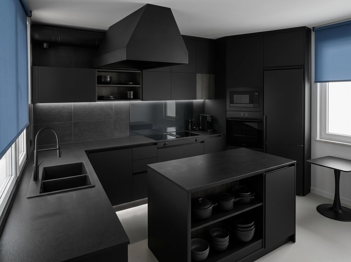 Blacktec Kitchen design — interior photo by GenRoom AI