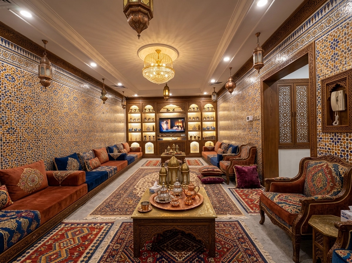 Interior design in Arabian / Moroccan style — Living Room by GenRoom AI