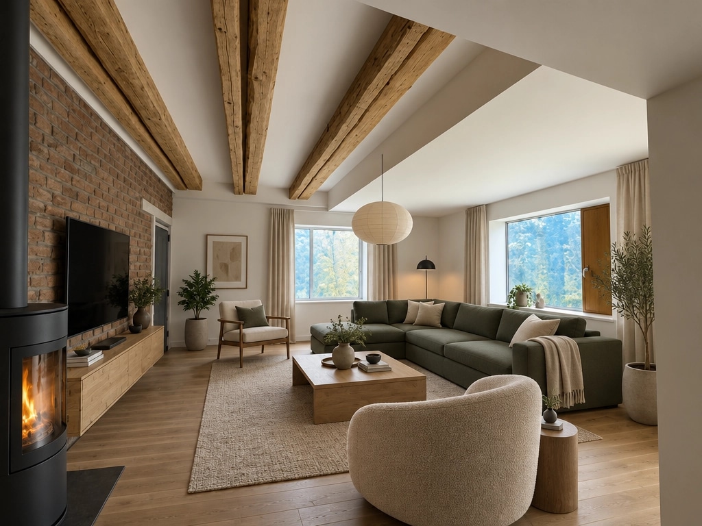 Interior design in Minimalism style — Living Room by GenRoom AI