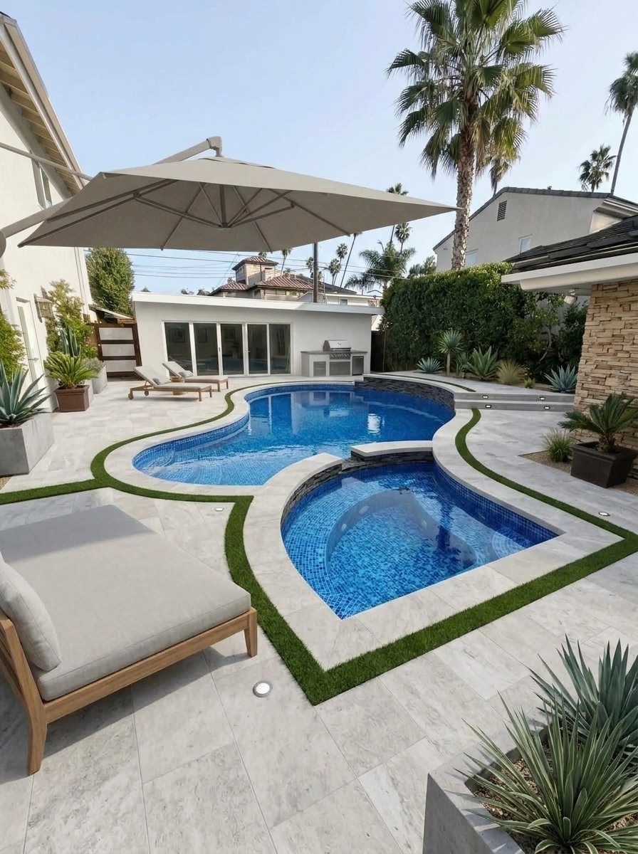 Landscape design in Minimalist Yard style — Yard by GenRoom AI