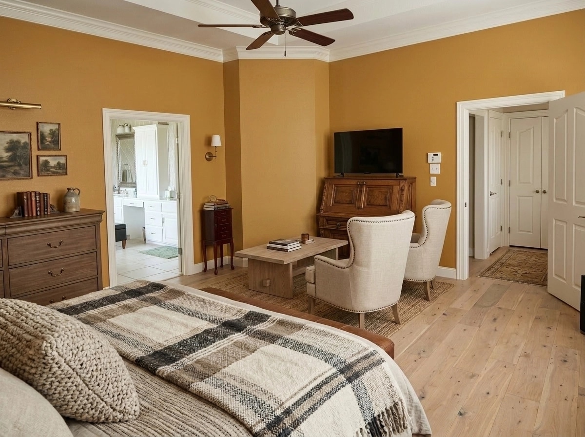 Modern Farmhouse Living Room design — interior photo by GenRoom AI