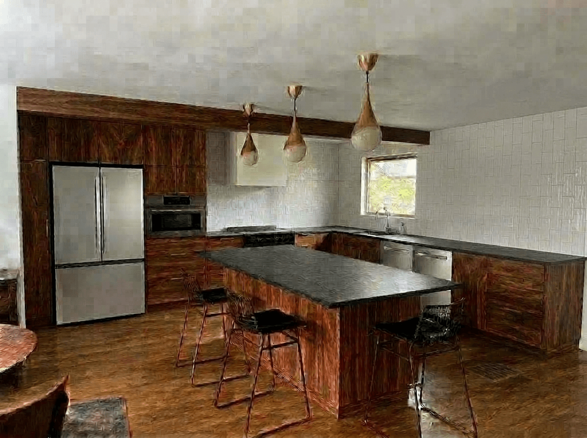 Kitchen interior in no_style style — photo by GenRoom AI