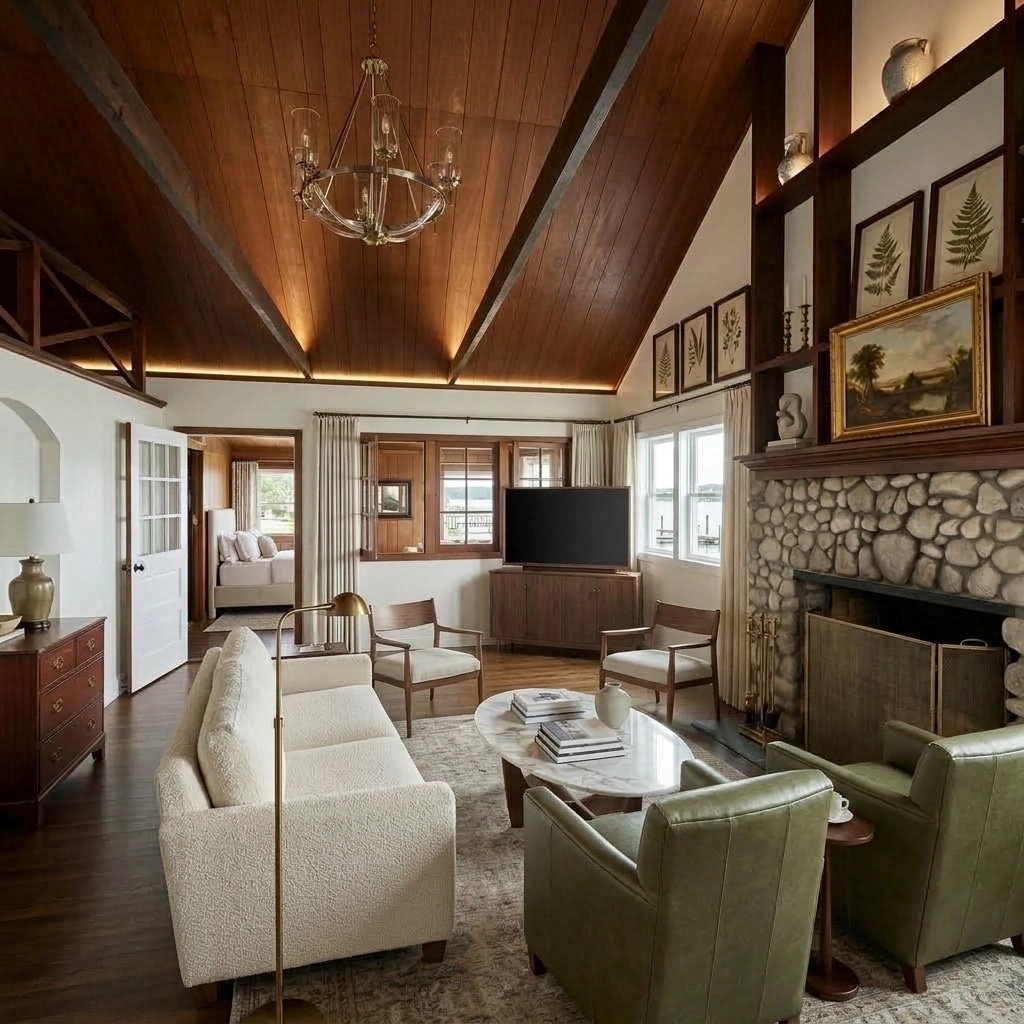 Interior design in Transitional style — Living Room by GenRoom AI
