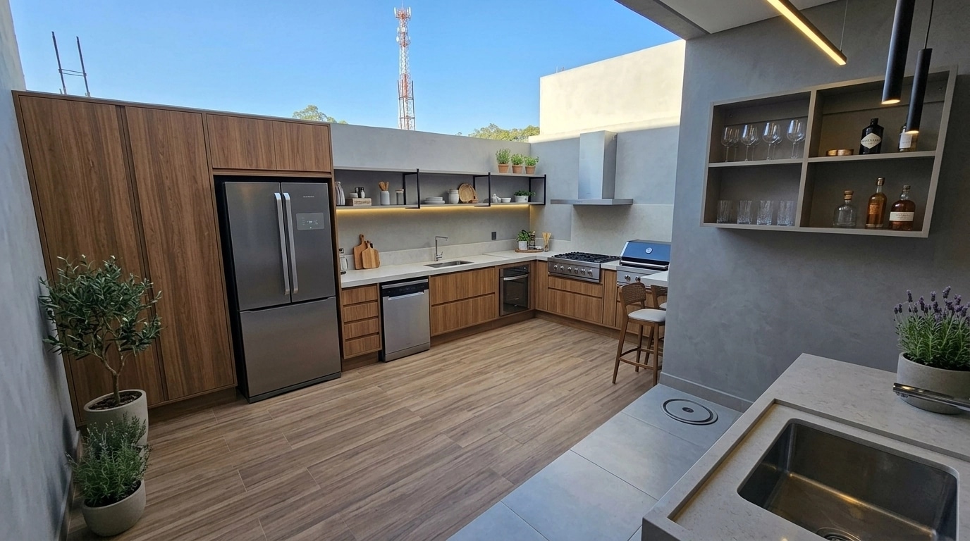 Kitchen interior in no_style style — photo by GenRoom AI