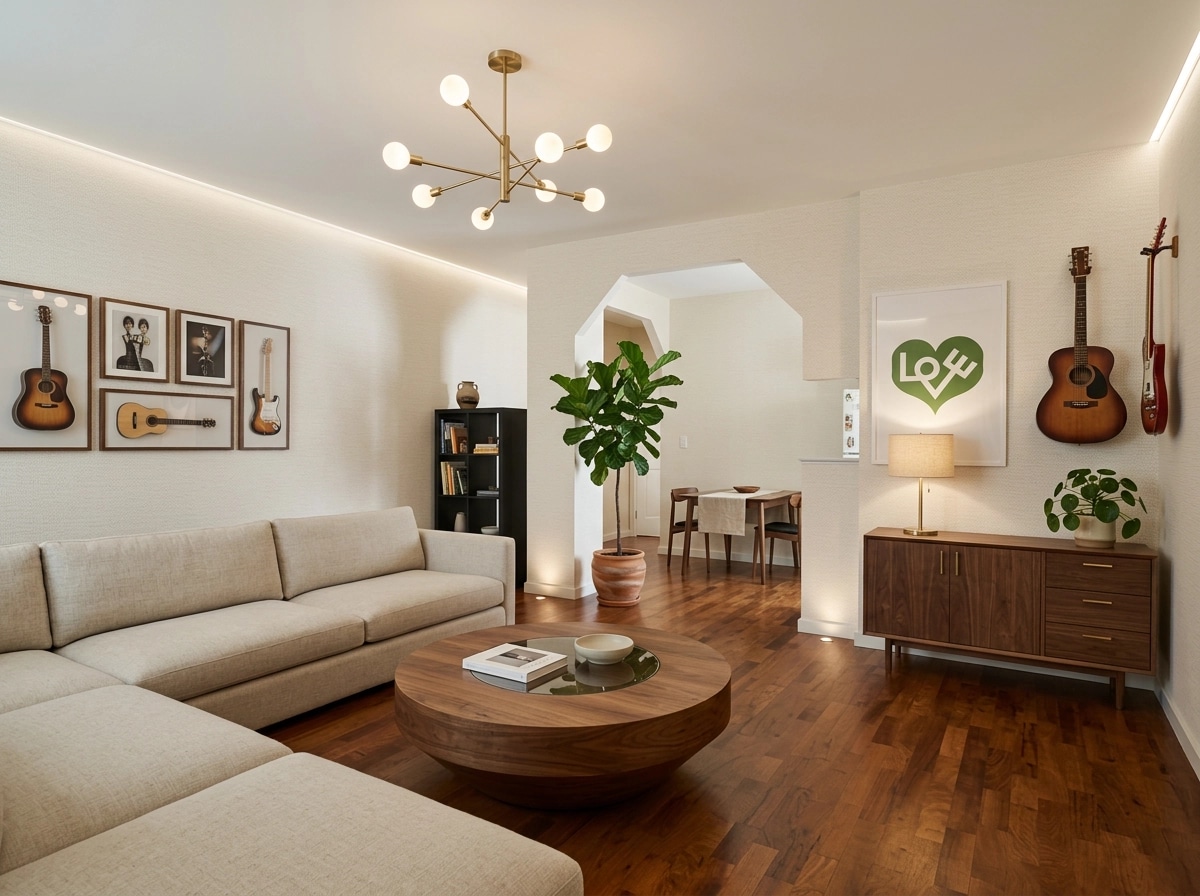 Scandinavian Living Room design — interior photo by GenRoom AI