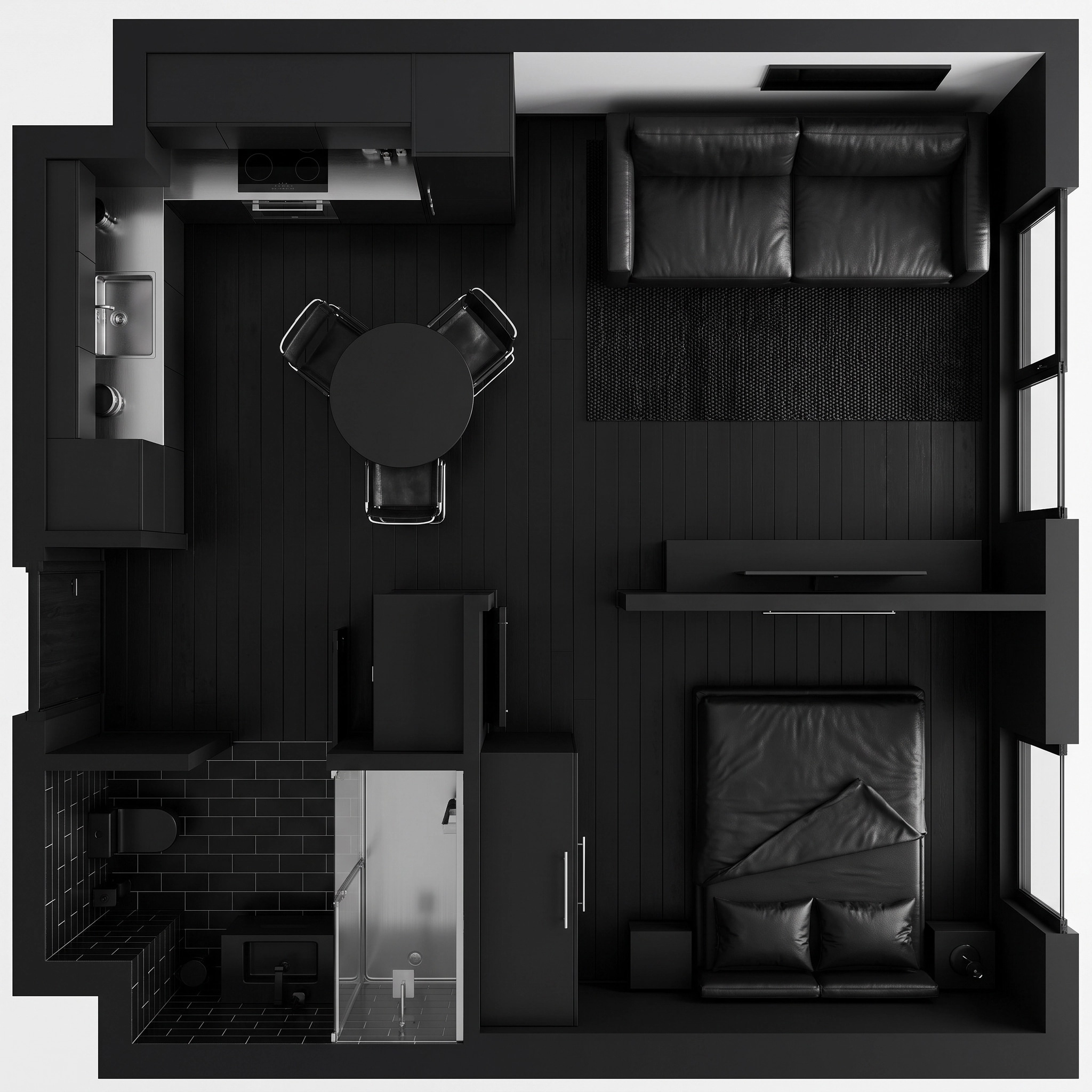Interior design in Minimalism style — Living Room by GenRoom AI
