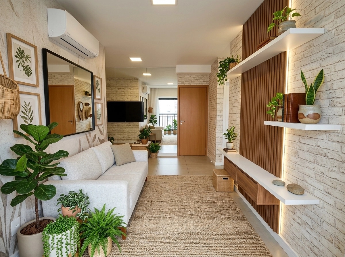 Interior design in Biophilic style — Hallway by GenRoom AI