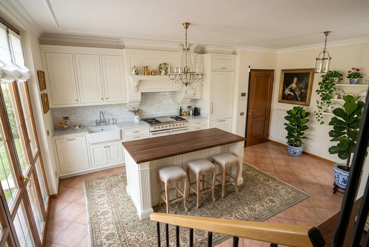Kitchen interior in Classic style — photo by GenRoom AI