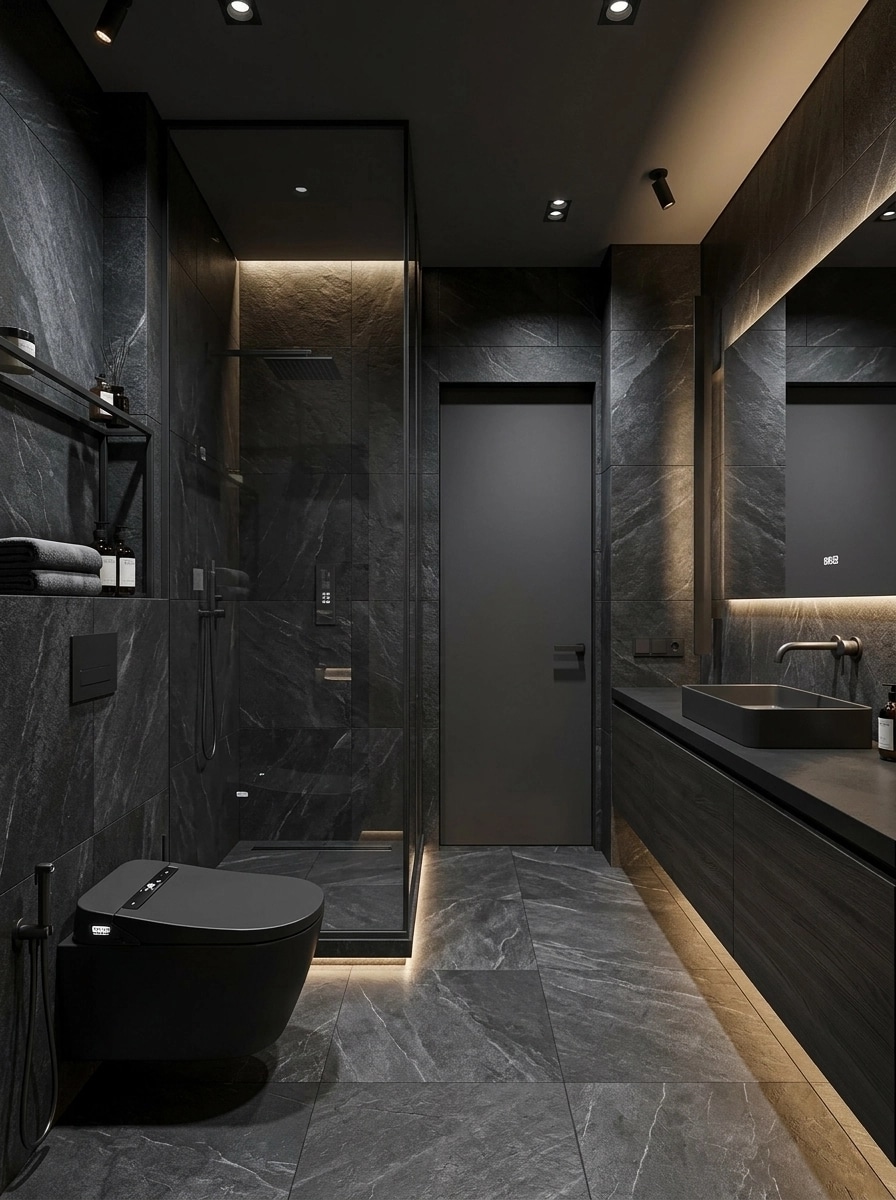 Blacktec Banyo design — interior photo by GenRoom AI
