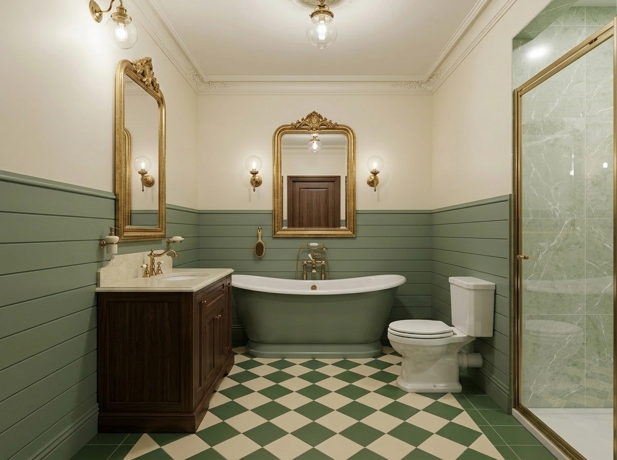 Bathroom interior in Classic style — photo by GenRoom AI
