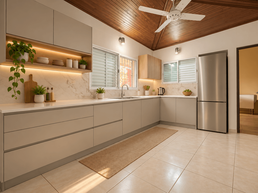 Minimalism Kitchen design — interior photo by GenRoom AI