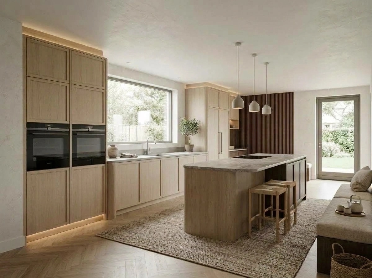 Interior design in Japandi style — Kitchen by GenRoom AI