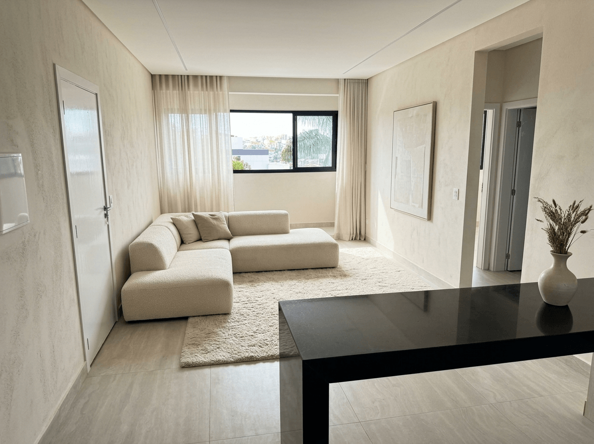 Minimalism Living Room design — interior photo by GenRoom AI