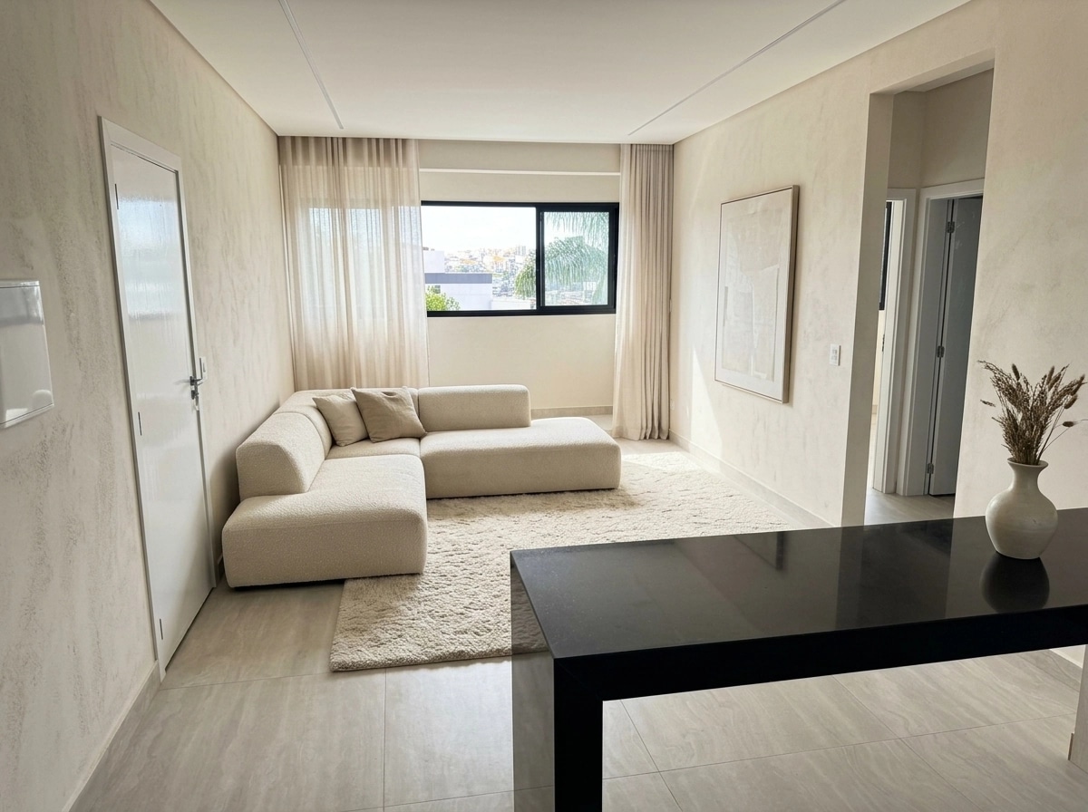 Interior design in Minimalism style — Living Room by GenRoom AI
