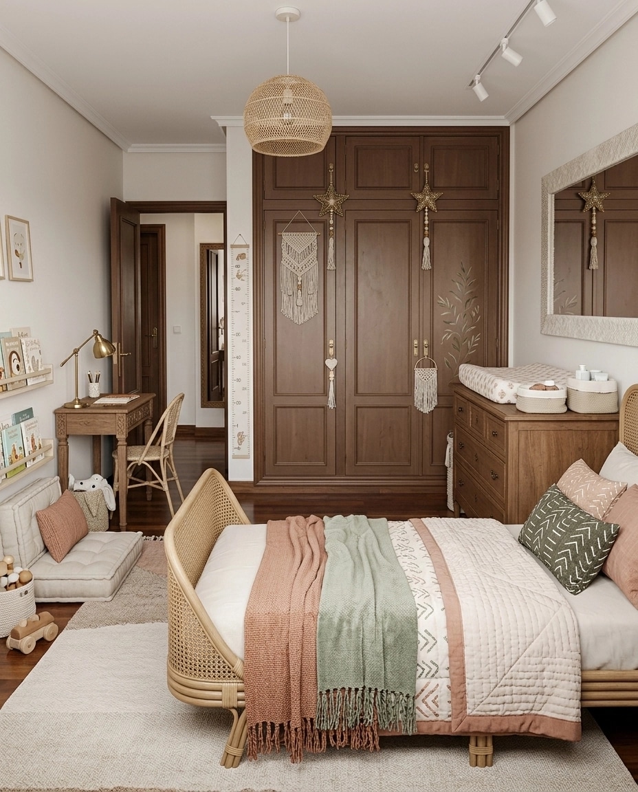 Interior design in Bohemian style — Kids Room by GenRoom AI