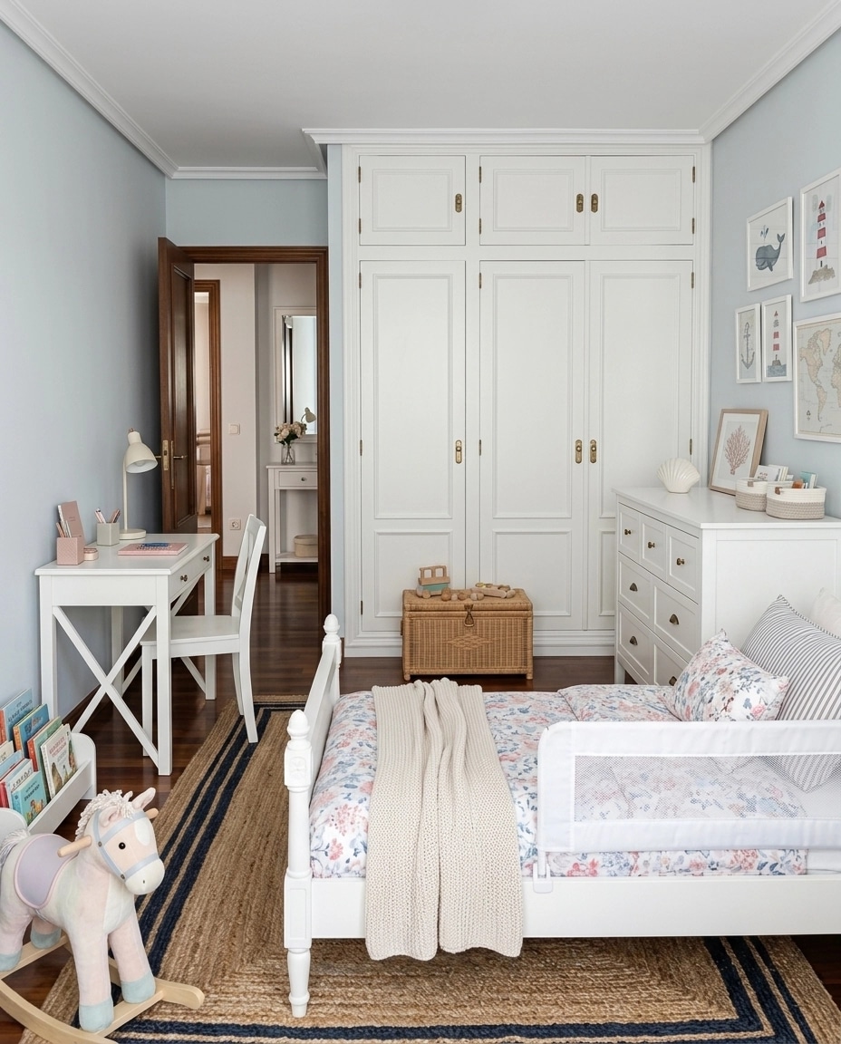 Interior design in Coastal / Hamptons style — Kids Room by GenRoom AI