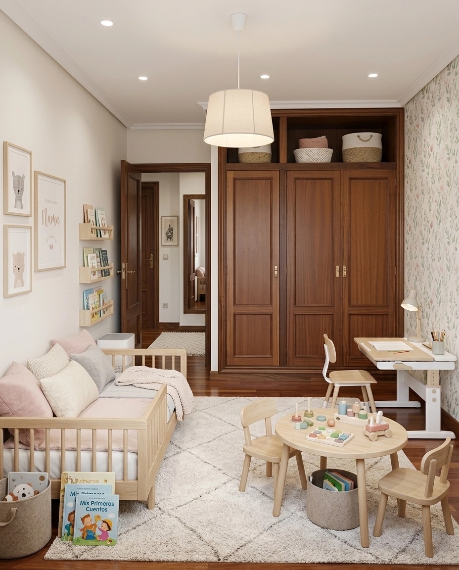 Scandinavian Kids Room design — interior photo by GenRoom AI