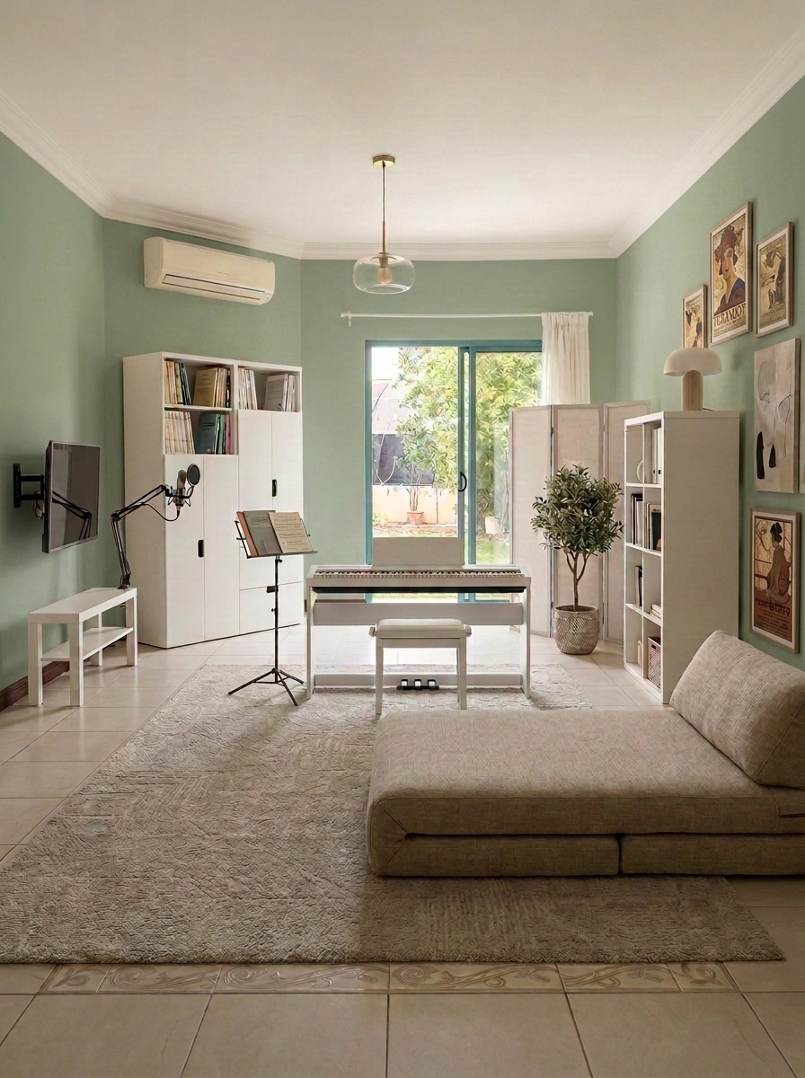 Interior design in Bauhaus style — studio by GenRoom AI