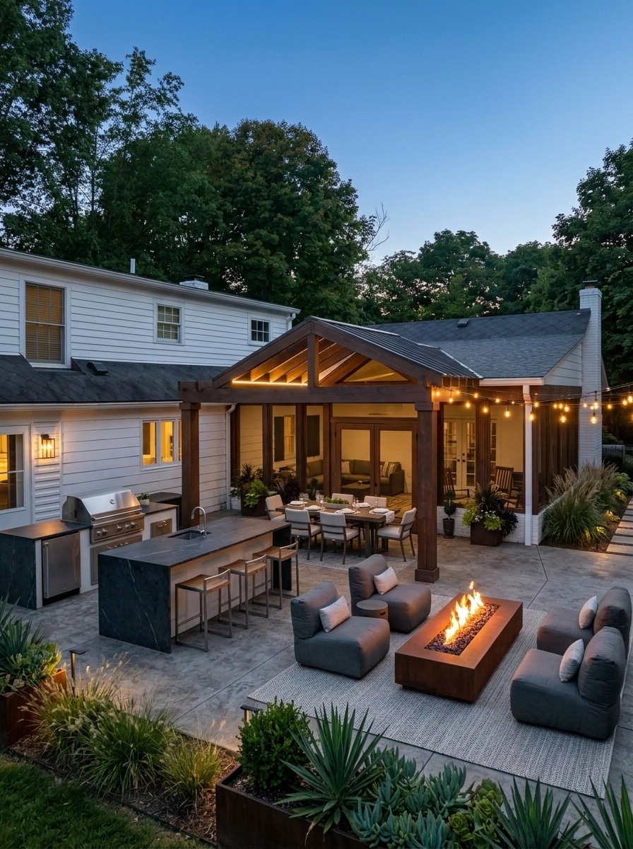 Landscape design in Contemporary Yard style — Yard by GenRoom AI