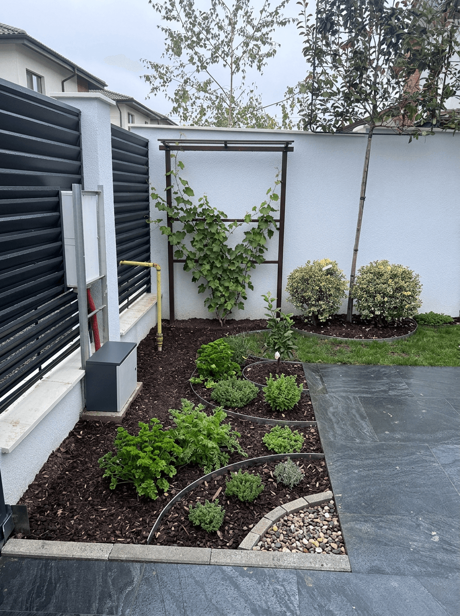 Yard design in Minimalist Yard style — photo by GenRoom AI