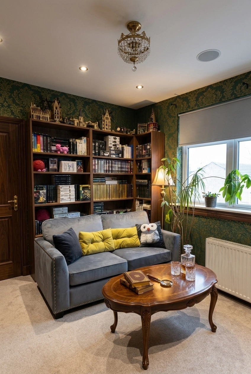 Interior design in Classic style — library by GenRoom AI