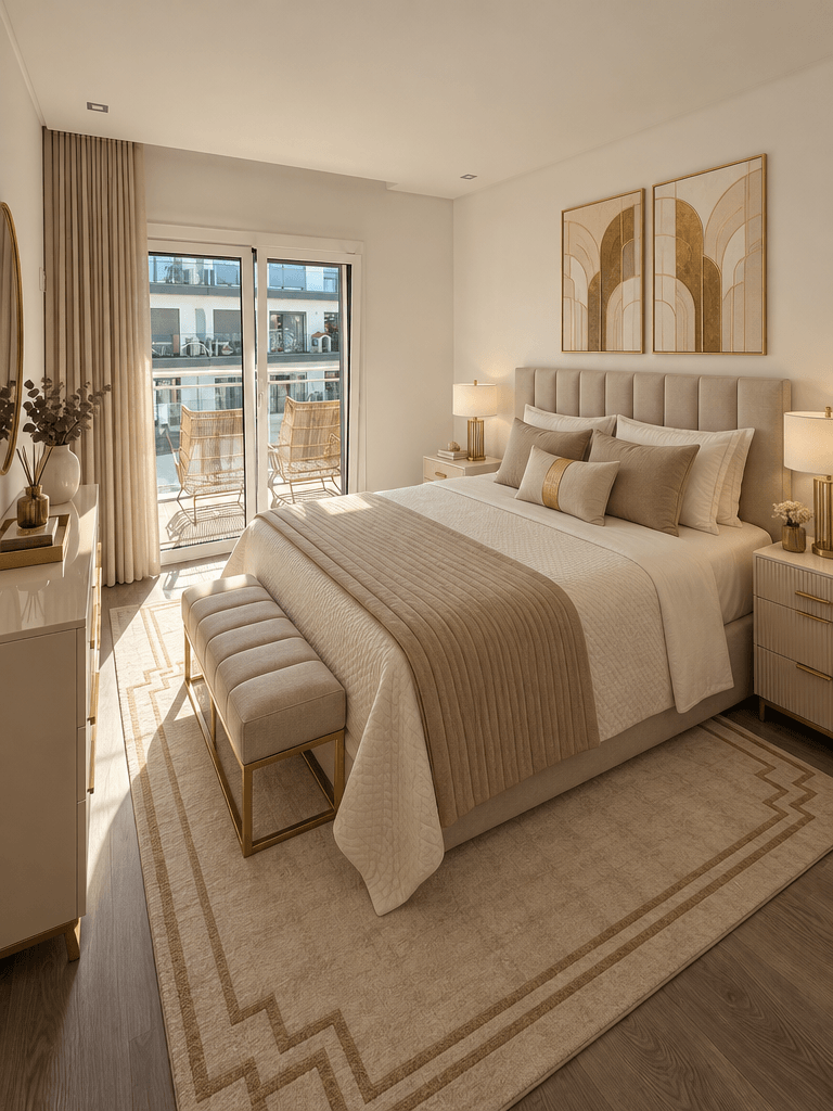 Art Deco Bedroom design — interior photo by GenRoom AI