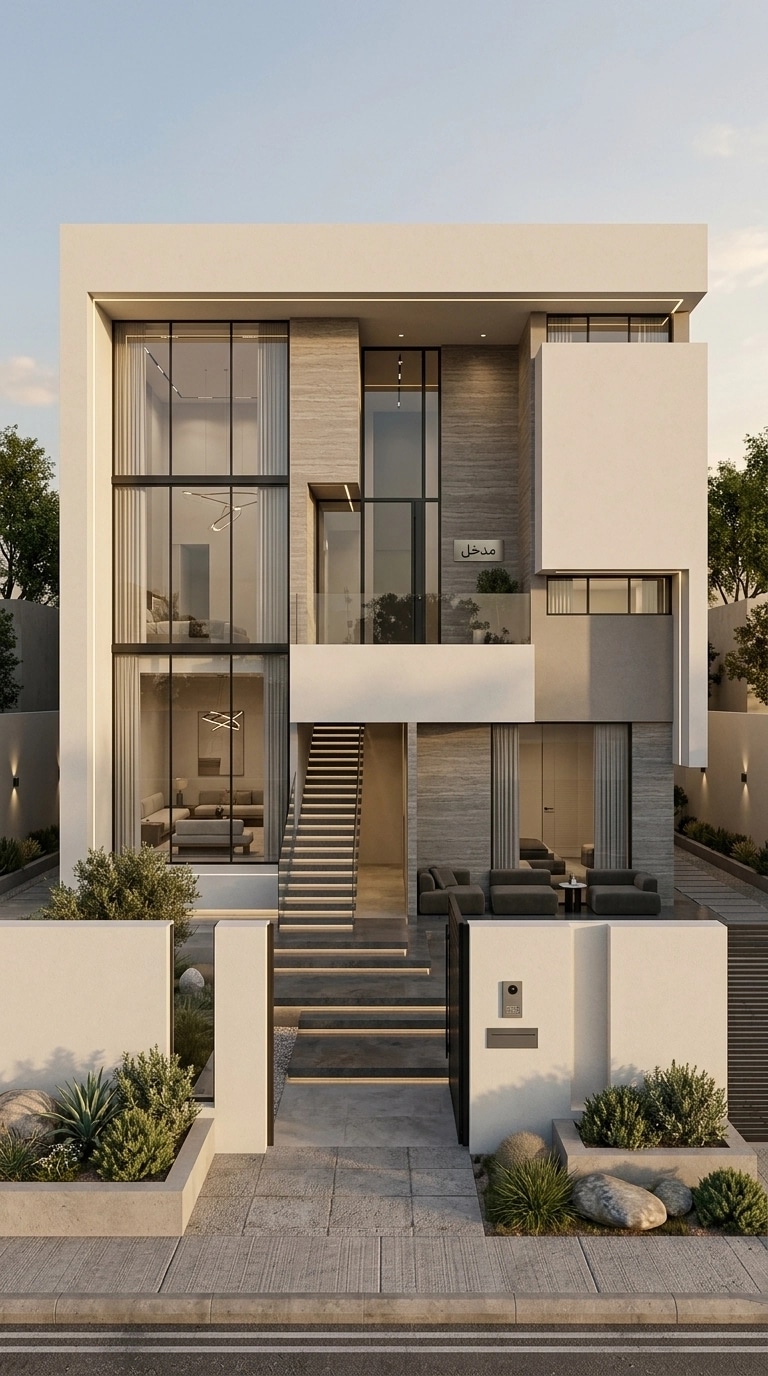 Minimalist Facade Facade design — facade photo by GenRoom AI