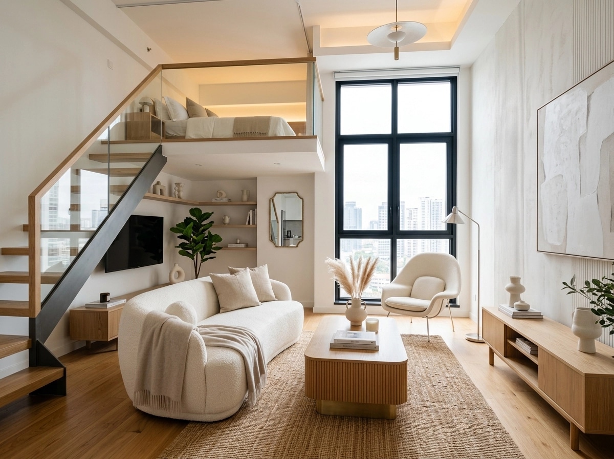 Interior design in Contemporary style — Living Room by GenRoom AI